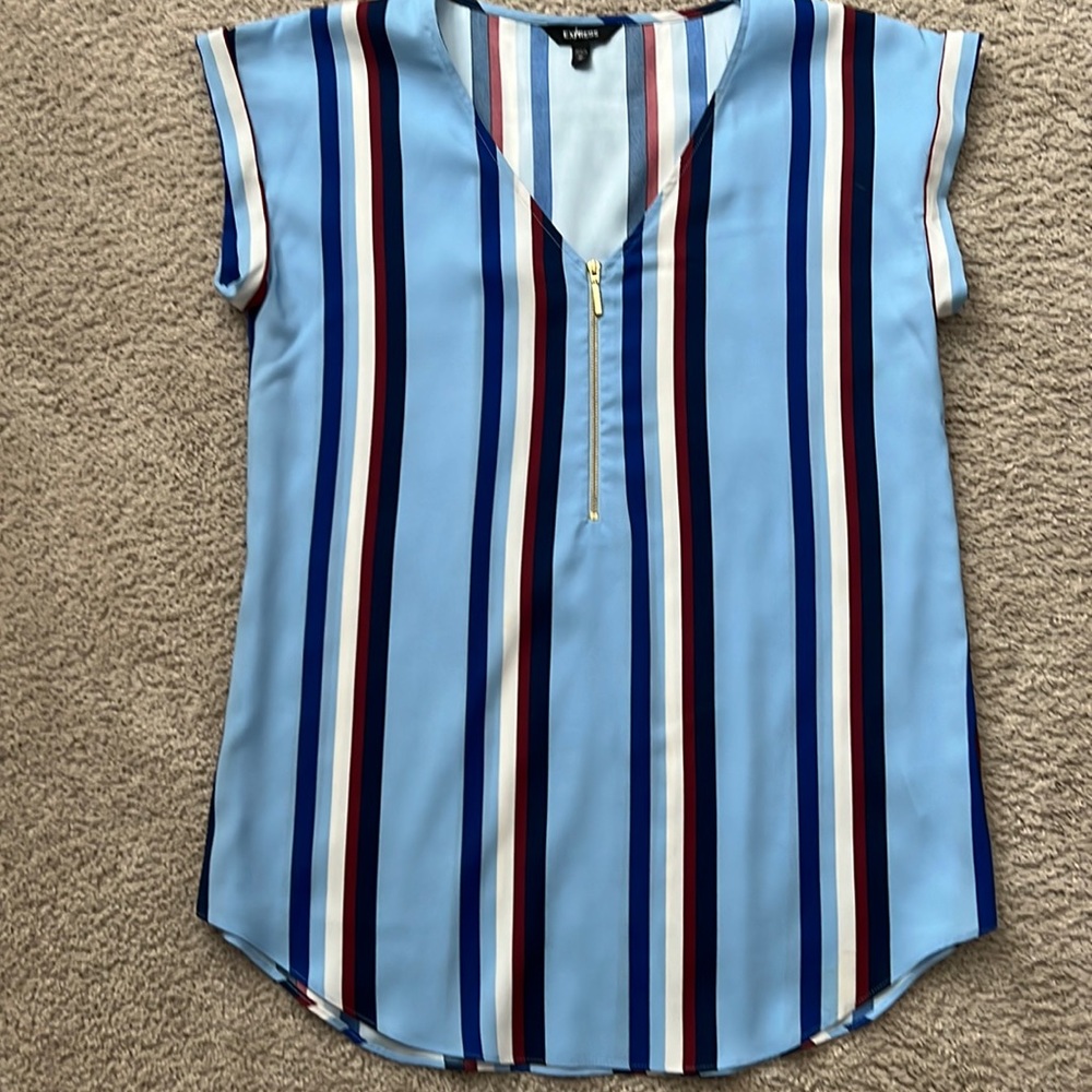 Express Stiped Muli Color Blouse